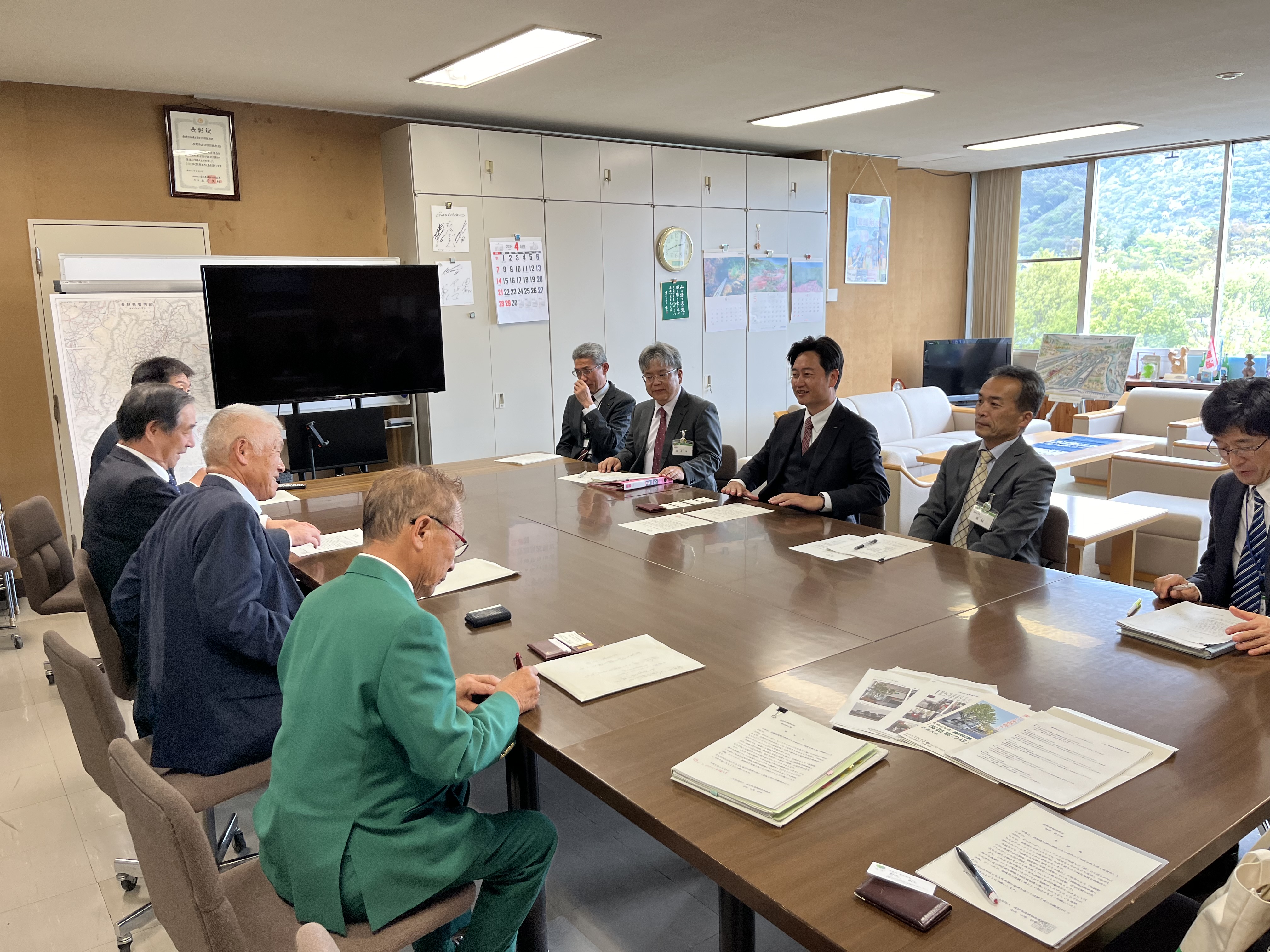造園工事の分離発注について要望を行いました。